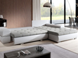 Ecksofa L-Form mit Schlaffunktion und Bettkasten Sonia Schwarz
