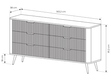  Wohnzimmer-Set Latina Schwarz