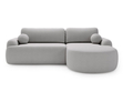 Ecksofa L-Form Rechts mit Schlaffunktion und Bettkasten Aurio Grau