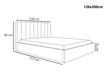 Polsterbett mit Bettkasten und Lattenrost 120x200 Sesto Grau
