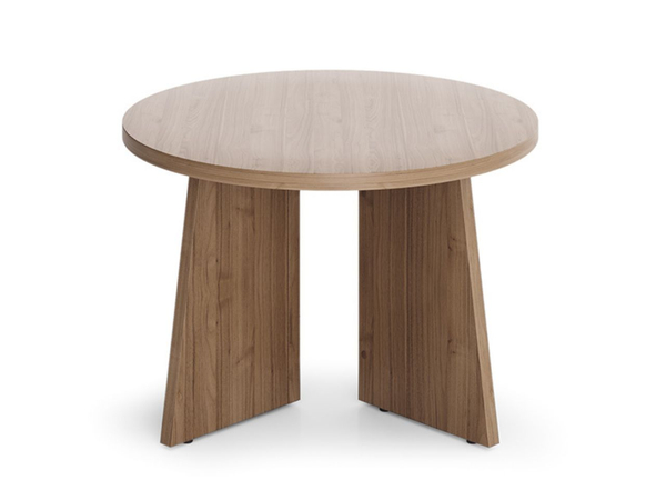 Kleiner runder Couchtisch Arelis in Royal-Nussbaum