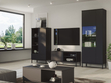 Vitrinenschrank Soroko Schwarz
