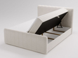 Boxspringbett mit Bettkasten 120x200 Osteno Creme