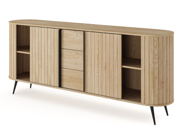 Schiebetüren-Kommode 200 cm Passione Eiche Cremona