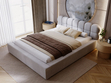 Polsterbett mit Bettkasten und Lattenrost 160x200 Plaza Grau