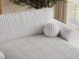 Ecksofa L-Form mit Schlaffunktion und Bettkasten Aurora Grau