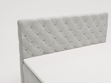 Boxspringbett mit Bettkasten 120x200 Lunaris Hellgrau