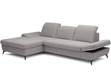 Ecksofa L-Form Links mit Schlaffunktion und Bettkasten Hannover Grau