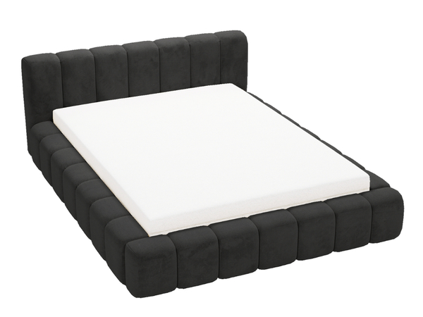 Polsterbett mit Bettkasten und Lattenrost 120x200 Ibiza Schwarz
