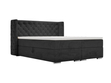 Boxspringbett mit Bettkasten 140x200 Lion Schwarz