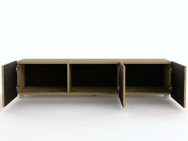 Set mit zwei TV-Lowboard mit Türen 150 cm Kioto Artisan Eiche