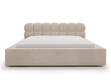 Polsterbett mit Bettkasten und Lattenrost 140x200 Plaza Beige