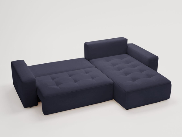 Ecksofa L-Form Rechts mit Schlaffunktion und Bettkasten Portland Anthrazit