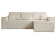 Ecksofa L-Form mit Schlaffunktion und Bettkasten Prato XL Beige 