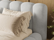 Polsterbett mit Bettkasten und Lattenrost 140x200 Averia Grau