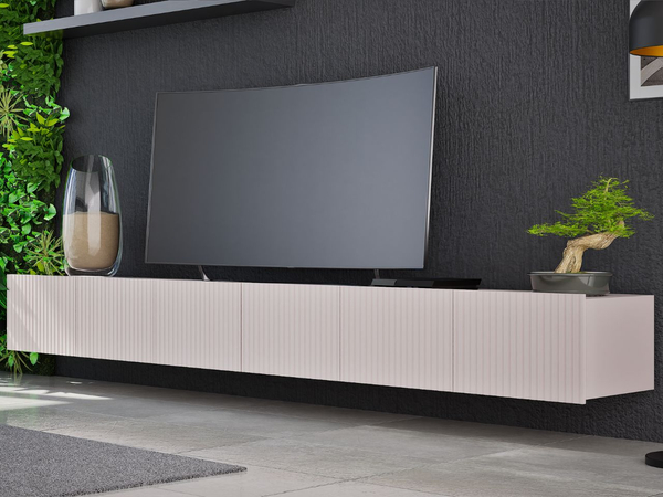 Set mit zwei TV-Lowboard mit Türen 150 cm Kioto Cashmere