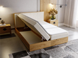 Boxspringbett mit Bettkasten 180x200 Forest Beige