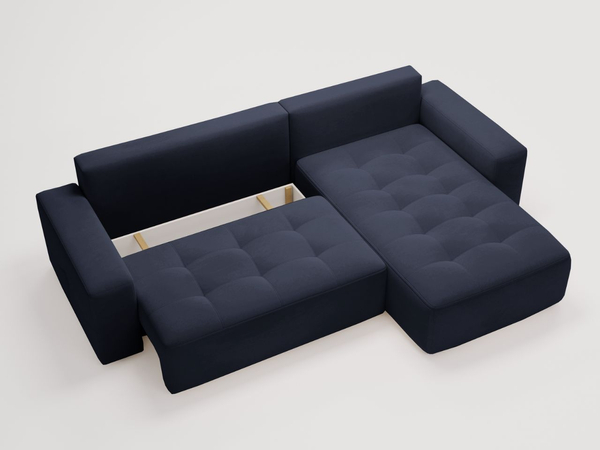 Ecksofa L-Form Rechts mit Schlaffunktion und Bettkasten Portland Anthrazit