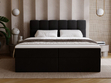 Boxspringbett mit Bettkasten 180x200 Maison Schwarz