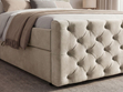 Boxspringbett mit Bettkasten 140x200 Montego Creme