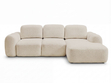 Ecksofa L-Form mit Schlaffunktion und Bettkasten Avelin Rechts Beige