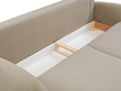 Schlafsofa mit Bettfunktion und Bettkasten Alta Braun