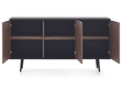 Türkommode 150 cm Nemi Schwarzer Graphit Braun