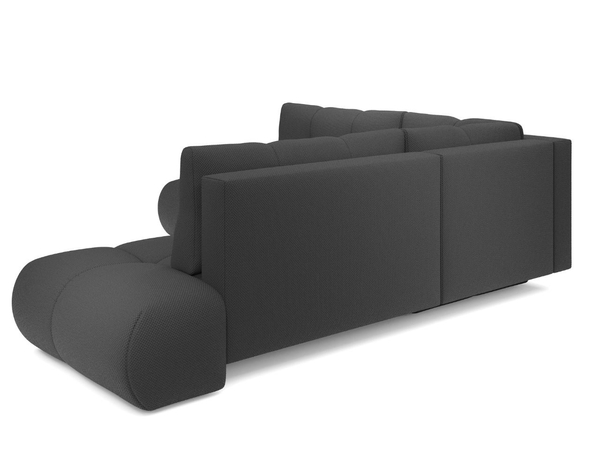 Ecksofa mit Schlaffunktion und Bettkasten Rechts Kair Graphit
