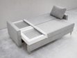 Schlafsofa mit Bettfunktion und Bettkasten Castelo Dunkelgrau