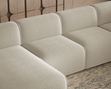 Wohnlandschaft Rechts Belluno Bouclé-Stoff Beige