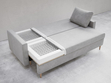 Schlafsofa mit Bettfunktion und Bettkasten Pori Grün