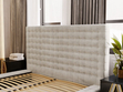 Polsterbett mit Bettkasten und Lattenrost 180x200 Barbados Creme