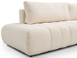 Ecksofa mit Schlaffunktion und Bettkasten Rechts Adoro Hellbeige