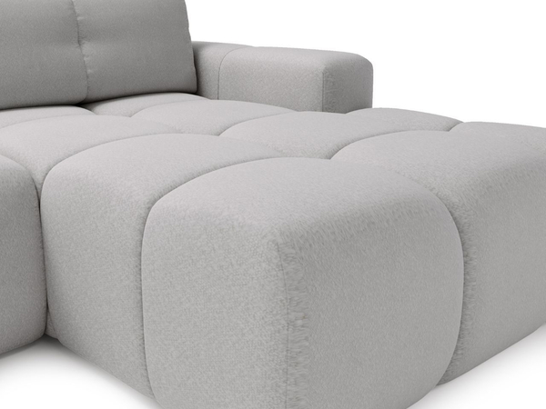 Ecksofa L-Form Rechts mit Schlaffunktion und Bettkasten Montero Grau