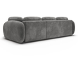 Ecksofa mit Schlaffunktion und Bettkasten Rechts Carino Grau