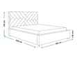 Polsterbett mit Bettkasten und Lattenrost 160x200 Tonale Beige