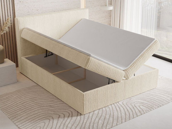 Boxspringbett mit Bettkasten 140X200 Brisa Beige