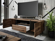 TV-Schrank im Loft-Stil mit Schränken und Schublade Lunelie Eiche Flagstaff