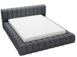 Polsterbett mit Bettkasten und Lattenrost 120x200 Italia Dunkelgrau