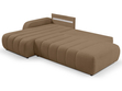 Ecksofa mit Schlaffunktion und Bettkasten Links Adoro Braun