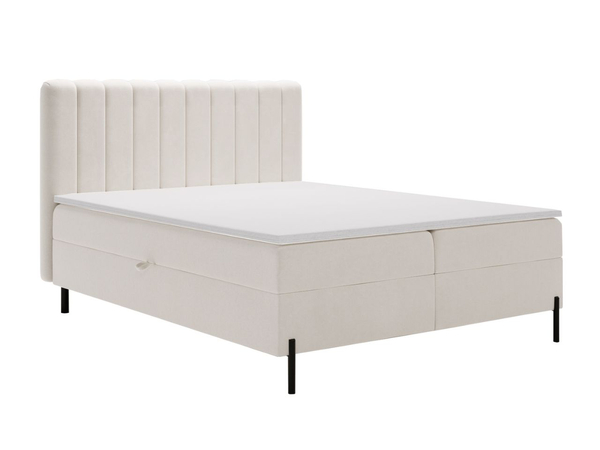 Boxspringbett mit Bettkasten 120x200 Primavera Creme
