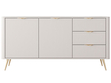Kommode mit Türen und Schubladen Latina Beige