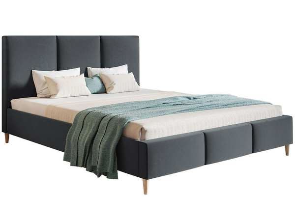 Polsterbett mit Lattenrost 180x200 Trio Dunkelgrau