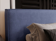 Polsterbett mit Bettkasten und Lattenrost 160x200 Monaco Blau