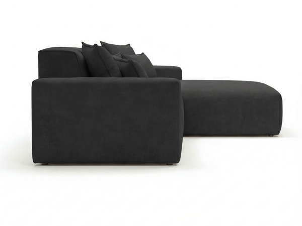 Ecksofa L-Form Rechts Moderne Ecksofa Leni Schwarz