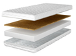 Schaumstoffmatratze mit Kokosmatte und abnehmbarem Bezug Tomi 10 100x200
