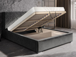Polsterbett mit Bettkasten und Lattenrost 120x200 Tonale Rosa