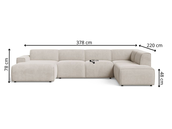 Wohnlandschaft Rechts Belluno Hellbeige