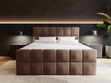 Boxspringbett mit Bettkasten 140x200 Alicante Braun