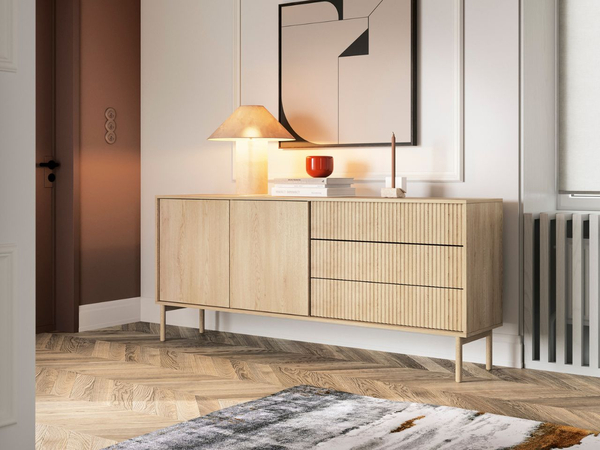 Kommode mit Türen und Schubladen 187 Gradimento Eiche Cremona